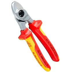 KNIPEX Kabelschere isoliert mit Mehrkomponenten-Hüllen
