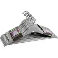 KESPER Formkleiderbügel, 12er Pack, FSC, grau