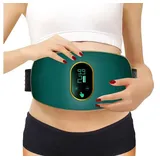 JUBOUEL EMS-Bauchmuskeltrainer Massagegerät,Infrarot-Wärme&Vibration,Bauchmuskeltrainer,EMS Trainer, (Intelligentes Massage- und Abnehmgerät für Bauch, Hüften und Beine., Enthält Hochfrequenz-Vibration, EMS, Infrarot-Wärme und 3 Modi), USB-aufladbar, 3 Modi, Ein-Knopf-Start, überall einsetzbar. grün