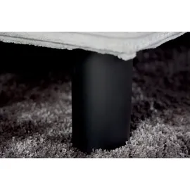 Riess-Ambiente Ecksofa KENT 220cm hellgrau Cord inklusive Hocker L-Form Wohnlandschaft