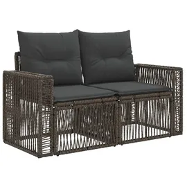 vidaXL Garten-Sofa 2-Sitzanzahl 0 x 0 x 0 cm Grau