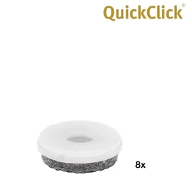 QuickClick Wagner QuickClick® Filzgleiter Möbelgleiter Stuhlgleiter Ersatz - 8er-Set Ersatzgleiter austauschbar ersetzbar - Wollfilz Ultrasoft - Durchmesser Ø 30 mm - für Basis Ø 30 mm - Made in DE - 15829500
