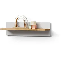 livinity® Kinderregal Mailo 70 x 20 cm Eiche weiß