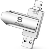 256GB iPhone-15/16-Speicher USB-C Stick iPhone 15 Flash-Laufwerk Automatisches Backup Stick für iPhone Fotos Videos Kontakte USB-C & USB3.0 Anschluss Externer Speicher für iPhone16/iPad/Android/Mac/PC