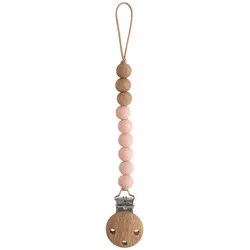 Mushie Eva Schnullerclip Blush 1 St.