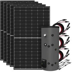 2,15 kWp Solaranlage mit 200L Fothermo Boiler zur Warmwasserbereitung