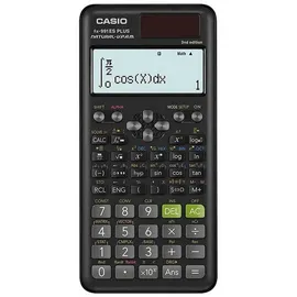 Casio FX-991ES PLUS 2, Tasche, Wissenschaftlicher Taschenrechner 12 Ziffern, Solar, Schwarz