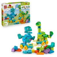 LEGO DUPLO 3-in-1 Dinosaurussen op Wielen Educatief Speelgoed voor 3 Jaar en Oud
