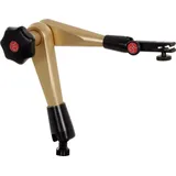 HÖRGER & GÄSSLER HG Hydraulisches Messstativ-Gestänge (ohne Fuß) mit mechanischer Feineinstellung am Uhrenhalter, Ausladung: 260 mm