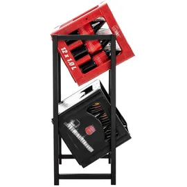 CLP Standregal 47 x 75 x 31 cm Schwarz