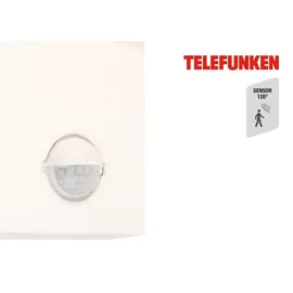 Telefunken Außenleuchte Aluminium 16,5 cm x 9,5 cm x 15,5 cm inkl. Bewegungsmelder weiß