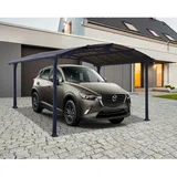 CANOPIA Carport Arcadia 3,59 x 4,30 m grau inkl. Regenrinne