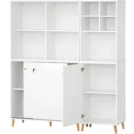 MÖBELPARTNER Serie 500 Büroschrank 151 x 41 x 168,7 cm weiß