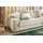KAWOLA Ecksofa XL Lana Cord Recamiere rechts cremeweiß