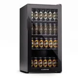 Klarstein Getränkekühlschrank HEA-Bersafe-74-bl 10045534A, 84 cm hoch, 43 cm breit, Bier Hausbar Getränkekühlschrank Flaschenkühlschrank Glastür schwarz