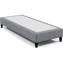 Best For Home Hotelbett Boxspringbett Bettgestell Boxspringgestell 90x200 cm Grau Boxspring Rahmen ohne Matratze