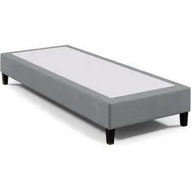 Best For Home Hotelbett Boxspringbett Bettgestell Boxspringgestell 90x200 cm Grau Boxspring Rahmen ohne Matratze