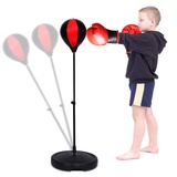 Punchingball Boxsack Boxstand Einstellbar Punchingball Boxen Set Kinder Standboxsack mit Boxhandschuhe und Pumpe Swivel Ball Bearing Boxsack Boxständer für Fitness Outdoor MMA Boxing Training