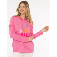 Zwillingsherz Love Yourself Hoodie Flockprint Pink L/XL