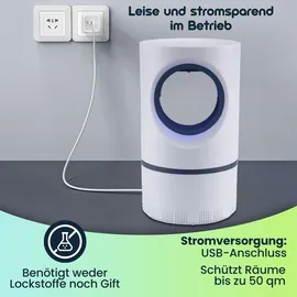 casativo Insektenvernichter mit UV-Licht & Saugfunktion 20-50 m2