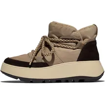 FitFlop Damen F-Mode W/Resistant Biofleece Mesh Flatform Booties Stiefelette, Taupe, 40 EU