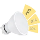 linovum fourSTEP Dim LED Leuchtmittel mit 4-Schritt-Dimmung GU10 - 5W 2700K warmweiß