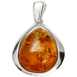 Ketten-Anhänger OSTSEE-SCHMUCK "Ostsee-Schmuck Anhänger Angelina Anhänger Angelina", weiß, Schmuckanhänger, Damen, 28 x 17mm, Silber 925 (Sterlingsilber), 2.6 g