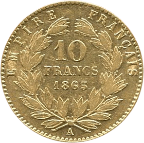 10 Francs Goldmünze Frankreich diverse Jahrgänge