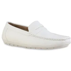 Herren Mokassins in Weiss