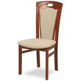 Home Affaire Esszimmerstuhl »FERDI Made in Italy, Massivholz« (Set) 2 Stk.Bezug Feinstruktur (wasser- und fleckabweisend) oder Struktur, beige
