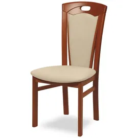 Home Affaire Esszimmerstuhl »FERDI Made in Italy, Massivholz« (Set) 2 Stk.Bezug Feinstruktur (wasser- und fleckabweisend) oder Struktur, beige