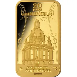 5g Goldbarren Frauenkirche Dresden