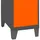 simonlocker montadas Metallschrank mini 50 x 101,5 x 40 cm Schwarz/Orange