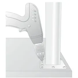 wagner® design yourself 2 WAGNER® design yourself ST 5012 Tischbein silber