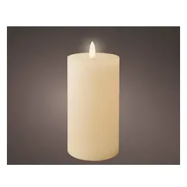 Lumineo LED Kerze 7 x 15 cm creme