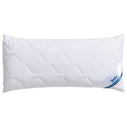 Microfaserkissen BECO "BeCo MF50, Bezug: Microfaser-Feinbatist", weiß, B:40cm L:80cm, Bezug: 100% Polyester. Füllung: 100% Polyester, Kopfkissen, Kopfkissen 40x80 cm, 80x80 cm, Kissen ist flauschig und stützend