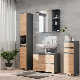 Vicco J-Shape anthrazit matt/eiche