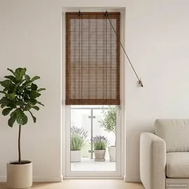vidaXL Bambusrollo 50 x 220 cm / Fenstergröße (Velux) Braun