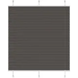vidaXL Plissee Schwarz 120x100 cm Stoffbreite 119,4 cm Polyester