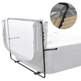 Vevor Whirlpool-Abdeckungslift, Spa-Abdeckungslift Coverlifter, Höhe 80-105 cm, Breite 135-235 cm Verstellbar Whirlpoolabdeckung-Hebevorrichtung, Abdeckungsheber für Badewannen, Whirlpools, Spa