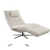 KAWOLA Relaxliege LETICIA Polyester 0 x 0 x 0 cm Weiß mit Nackenkissen