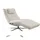 KAWOLA Relaxliege LETICIA Polyester 0 x 0 x 0 cm Weiß mit Nackenkissen