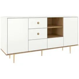 skandica Sideboard 160 x 83 cm Weiß