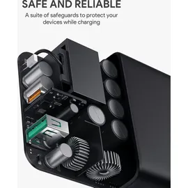 Aukey USB-C Ladegerät mit Dynamic Detect & GaNFast Tech, USB-Ladegerät mit 60W
