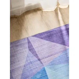 benuta Teppich, Mehrfarbig, Kunststoff, Abstrakt, Rechteckig, 140x200 cm, Oeko-Tex® Standard 100, in verschiedenen Größen erhältlich, rutschfeste Unterfläche, waschbar, Teppiche & Böden, Teppiche