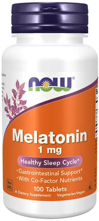 Now Foods Melatonin 1 mg - Melatonin 1 mg Tablette (100 Tabletten)