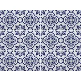 OTTO home Fliesenaufkleber blaue Ornamente 15cm x 15cm 12 Stück