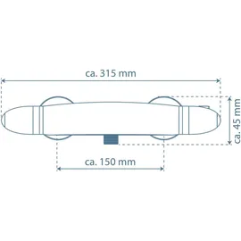 Camargue Supra Thermostat-Duschbatterie