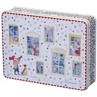Hutschenreuther Sammelkollektion 22 Weihnachtsabend Set 3 Plätzchendosen, Mehrfarbig, 02463-727412-05583