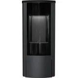 Kaminofen mit Erdgas-Betrieb AB ENYO Ø 100/150 4,9 kW - Schwarz